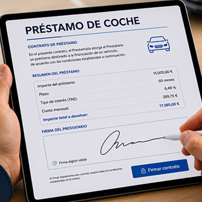prestamo de coche